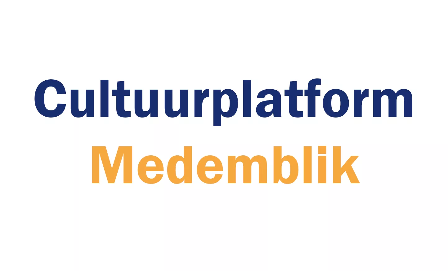 Logo van Cultuurplatform Medemblik die een maatschappelijke samenwerking heeft met Oorlogsmuseum Medemblik